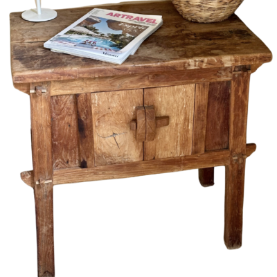 Console indonésienne en bois exotique